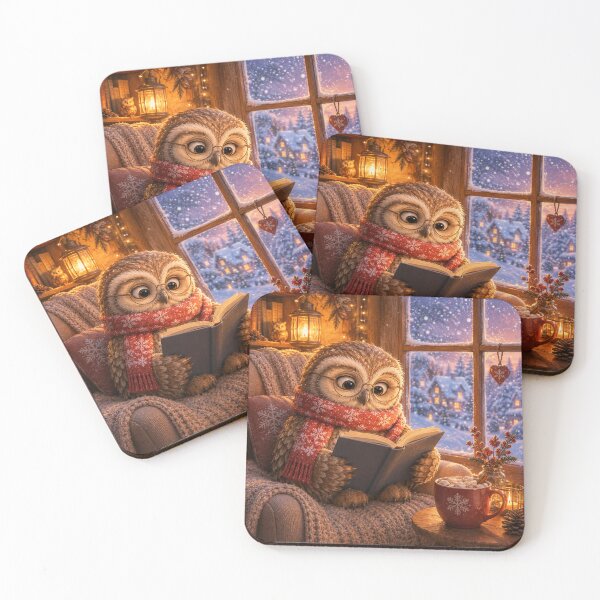 Item preview, Owl’s Cozy Winter Reading Nook designed and sold by ImagineNature.