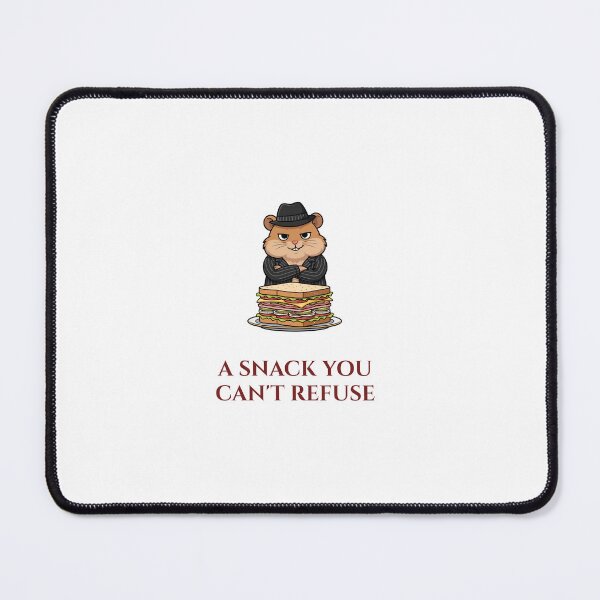 Item preview, A Snack You Can't Refuse Funny Shirt — Mobster Hamster Sandwich Pun Tee designed and sold by RobinHoodShirts.