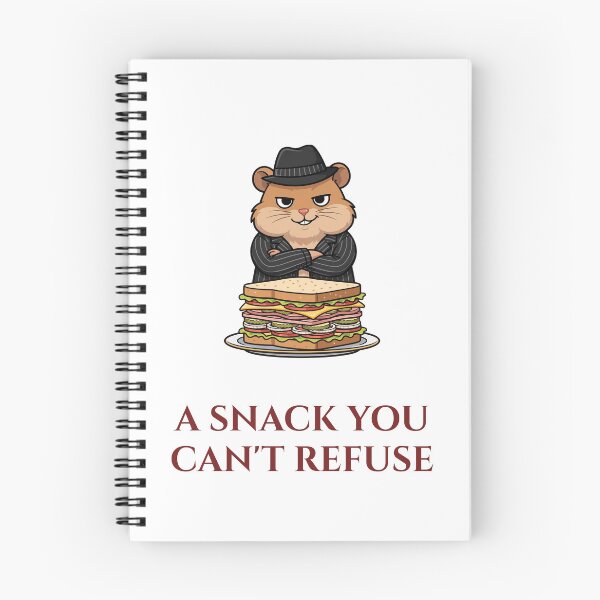 Item preview, A Snack You Can't Refuse Funny Shirt — Mobster Hamster Sandwich Pun Tee designed and sold by RobinHoodShirts.