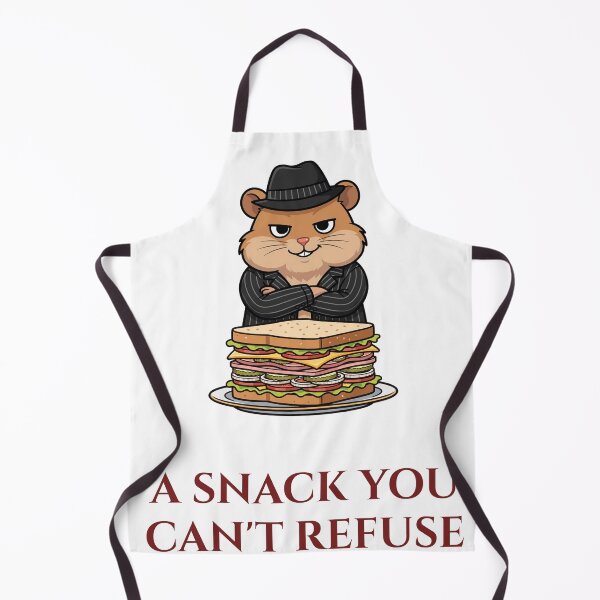 Item preview, A Snack You Can't Refuse Funny Shirt — Mobster Hamster Sandwich Pun Tee designed and sold by RobinHoodShirts.
