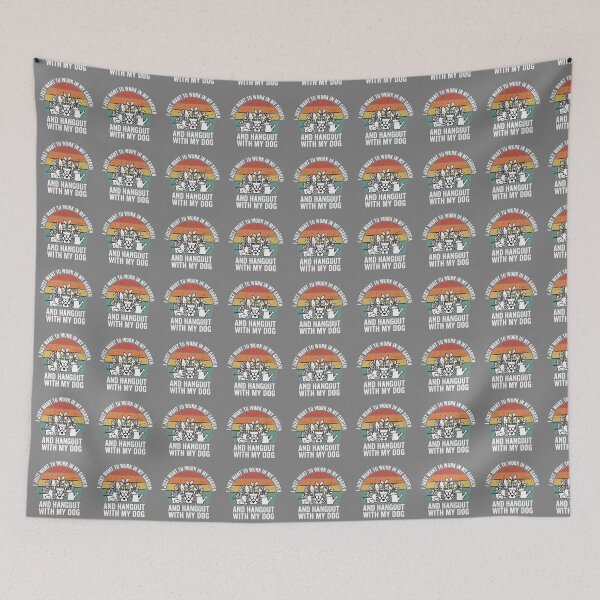 Item preview, I Just Want To Work In My Garden And Hangout With My Dog Gardener Dog Lover designed and sold by SofiBlair.