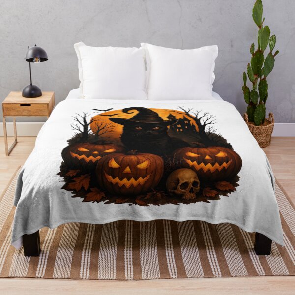 Item preview, Witch Cat Pumpkin Halloween Spooky Season Art designed and sold by GiaoCalonas.