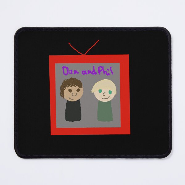 Item preview, Dan and Phil TV YouTube Symbol (black background) designed and sold by turtwig387.