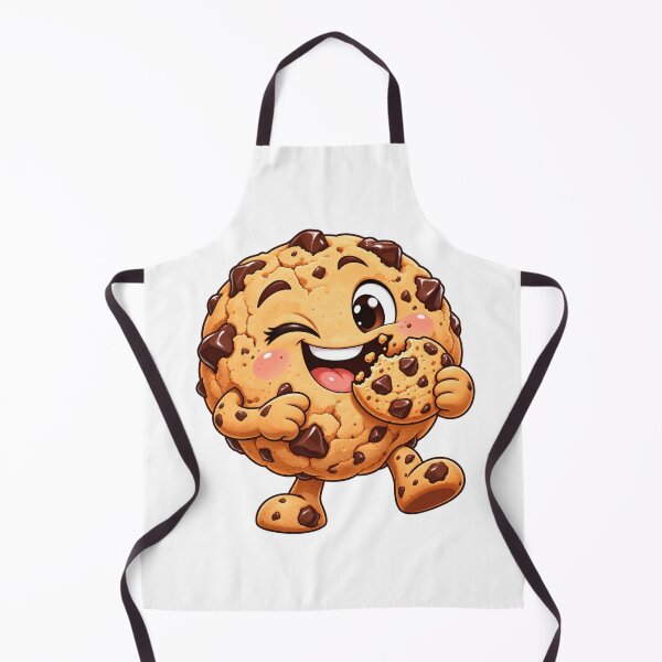 Item preview, Cute Chocolate Chip Cookie Kawaii Happy Snack Character designed and sold by RDproject.