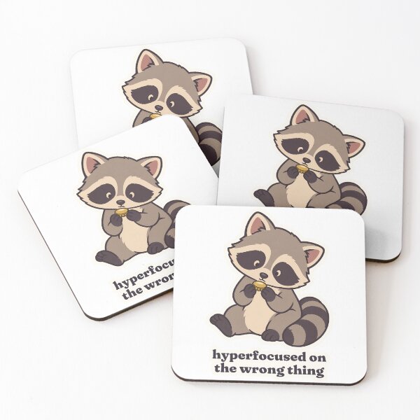 Item preview, ADHD Raccoon Hyperfocused on the Wrong Thing designed and sold by OuqCreations.