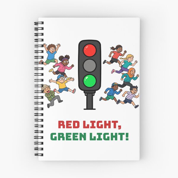 Item preview, Red Light Green Light Funny Shirt — Traffic Light Runner Game Tee designed and sold by RobinHoodShirts.
