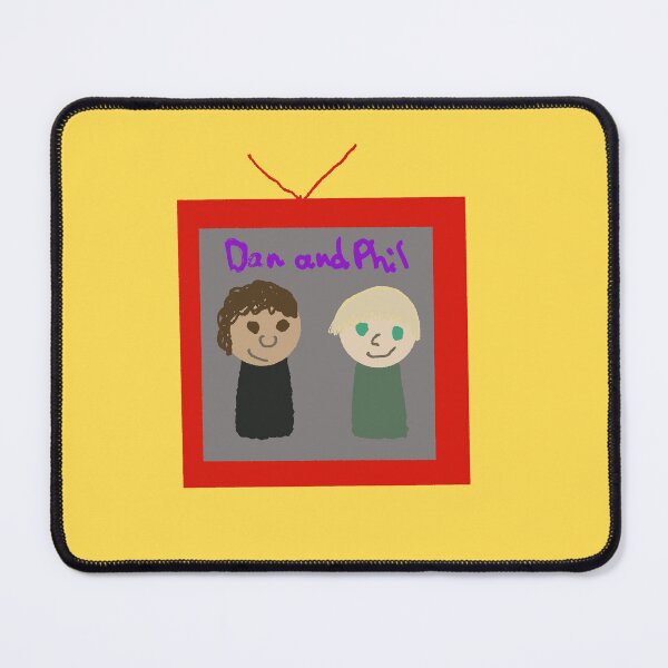 Item preview, Dan and Phil TV YouTube Symbol (yellow background) designed and sold by turtwig387.