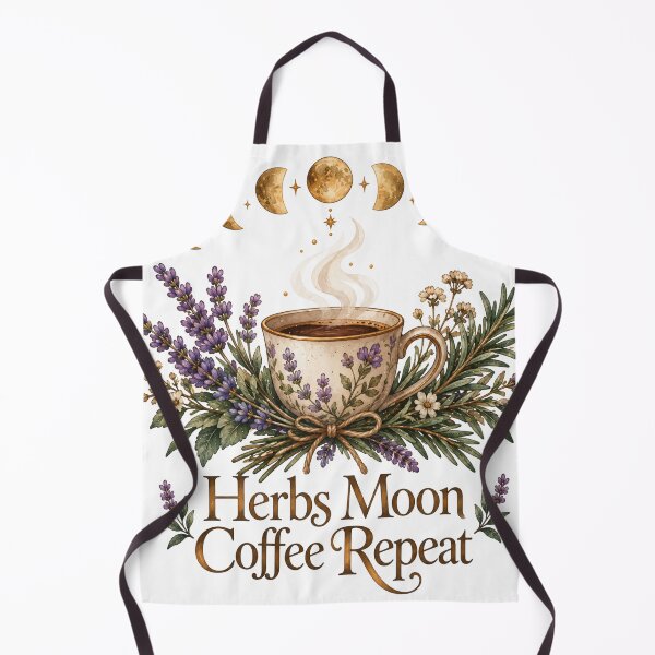 Item preview, Herbs Moon Coffee Repeat Witchy Morning Shirt designed and sold by DreamelleStudio.
