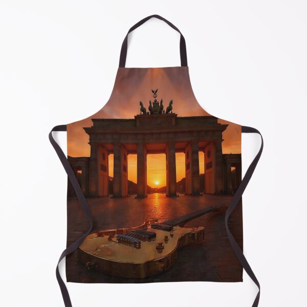 Item preview, Berlin in the glow of the golden electric guitar Brandenburg Gate designed and sold by Segasprojects.