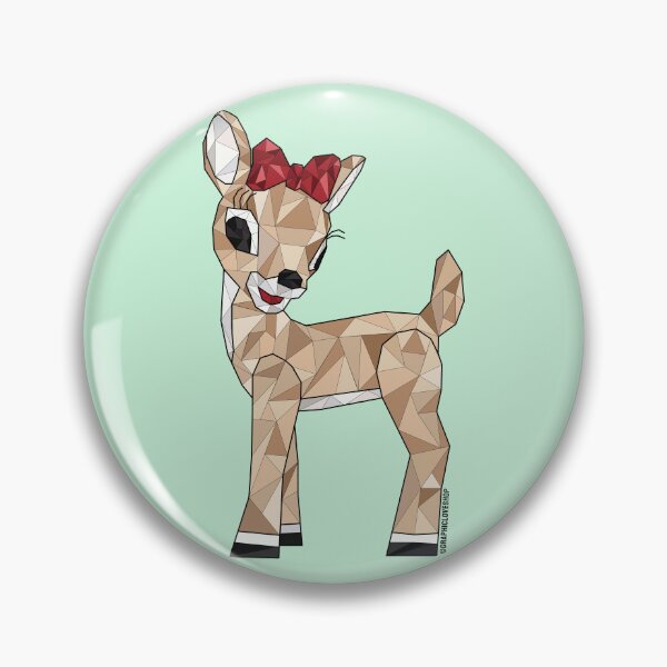 Item preview, Clarice the Reindeer, Crystal Geometric Christmas © GraphicLoveShop designed and sold by Graphic Love Shop.