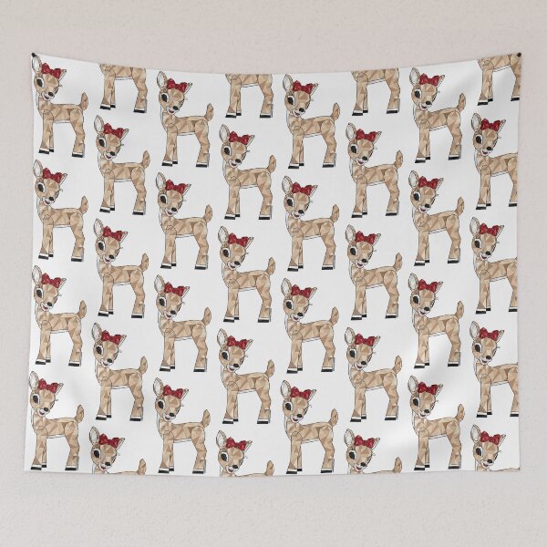 Item preview, Clarice the Reindeer, Crystal Geometric Christmas © GraphicLoveShop designed and sold by Graphic Love Shop.