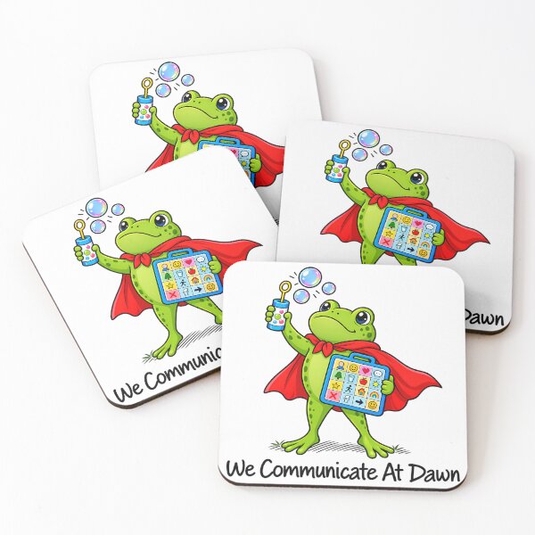 Item preview, Speech Therapist SLP Superhero Frog AAC Communication designed and sold by Rtcraftani.