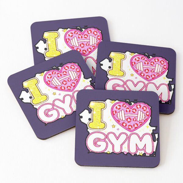 Item preview, I Love Gym | I Love the Gym | Pink Leopard Gym | Coquette Gym designed and sold by AstronautMerch.