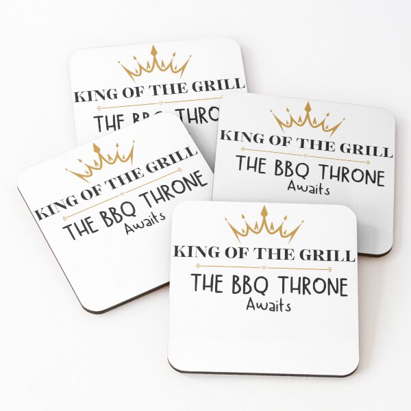 Item preview, King of the Grill – The BBQ Throne Awaits – Funny BBQ Grill Master Shirt & Mug designed and sold by BrewtifulMugs.