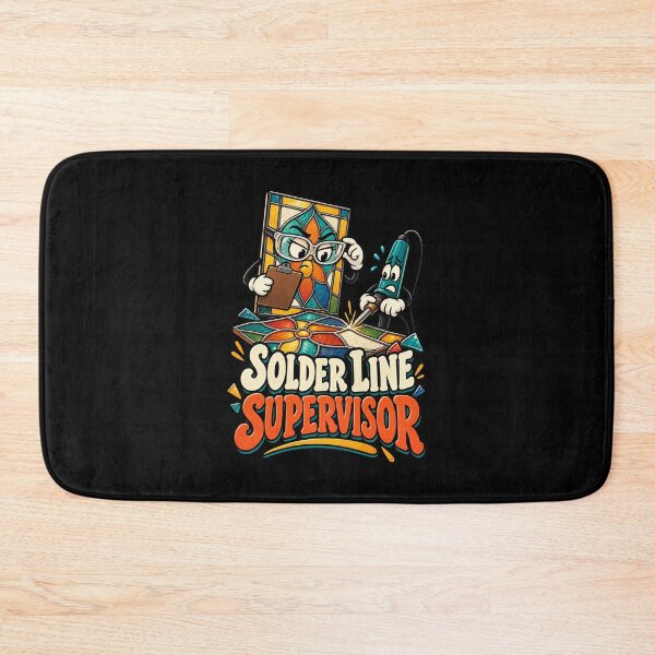 Item preview, Stained Glass Solder Line Supervisor Maker Humor designed and sold by MOTIFOLK.