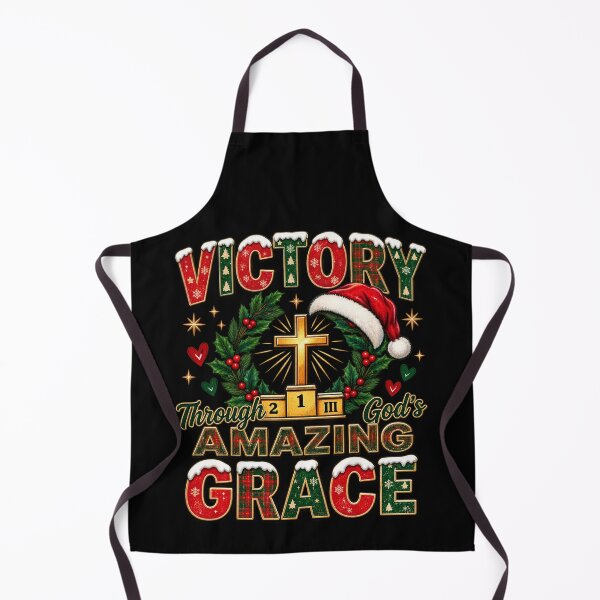 Item preview, Victory Through God's Amazing Grace Christmas Cross designed and sold by haitrieuic96.