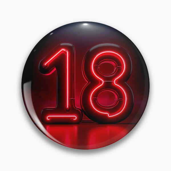 Item preview, Eighteenth birthday in neon light number of adult designed and sold by Segasprojects.