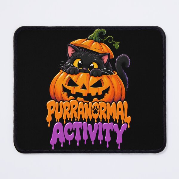 Item preview, Purranormal Activity Funny Black Cat Halloween Pumpkin designed and sold by Cardio Boutique.