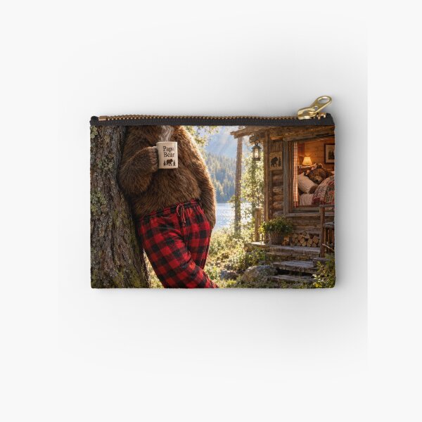 Item preview, Bear Leaning Against a Tree with Morning Coffee designed and sold by Maria Dryfhout.