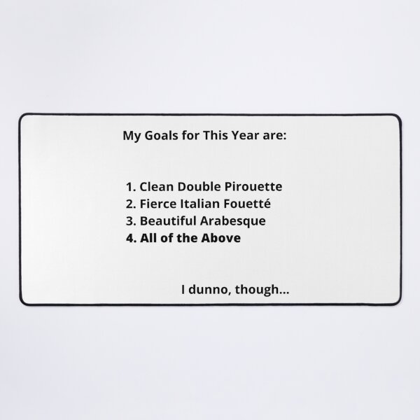 Item preview, My Goals for This Year – Ballet designed and sold by aikoamn.