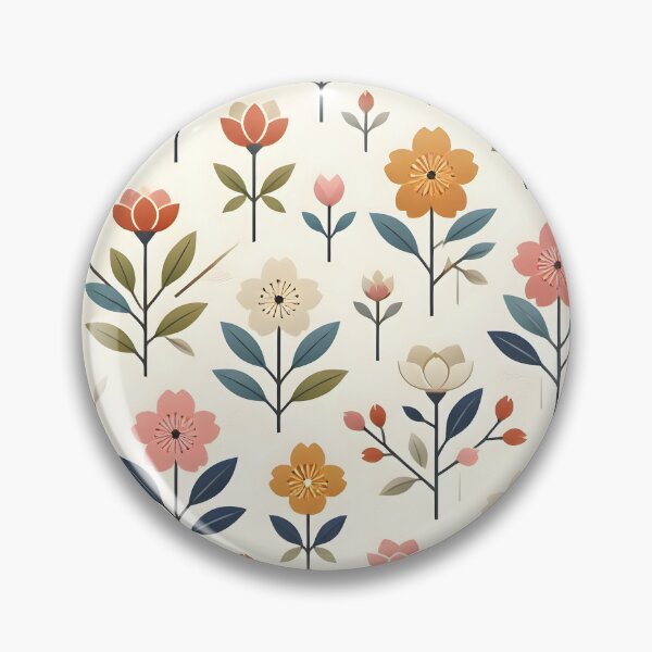 Item preview, Folk Art Wildflower Garden Pattern designed and sold by Sybille-Yates.