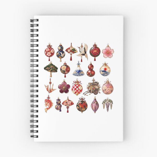 Item preview, Japanese Motif Ornament Collection | Traditional Japanese Art and Floral Designs designed and sold by asumintjapan1.