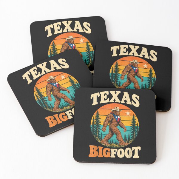 Item preview, Texas Bigfoot State of Texas Flag Sasquatch designed and sold by Juansustait.