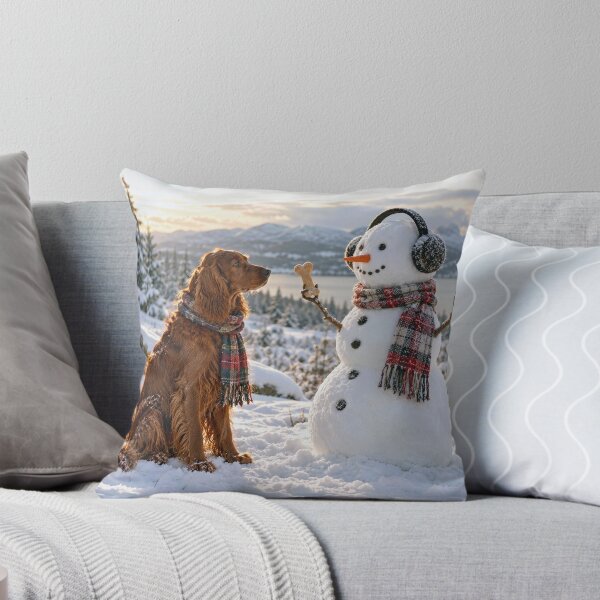 Item preview, Snowman Holding a Dog Bone designed and sold by Maria Dryfhout.