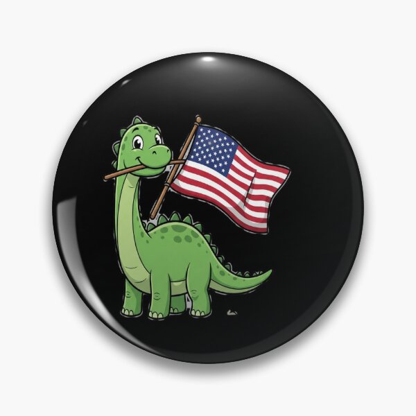 Item preview, Brontosaurus USA Flag Kids 4th Of July America designed and sold by sidleytetip.