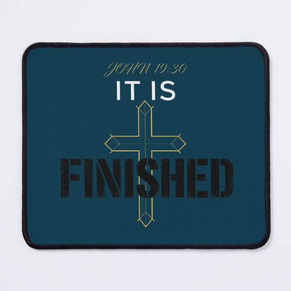 Item preview, It Is Finished Minimalist Faith Cross designed and sold by nicolegranc.