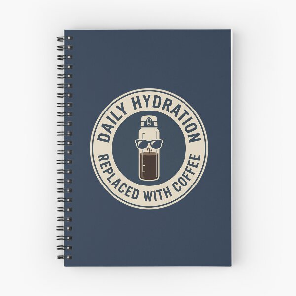 Item preview, Funny Water Bottle Daily Hydration Coffee Badge designed and sold by DripCultureLab.