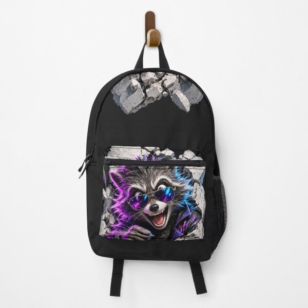 Item preview, Raccoon breaks through the wall designed and sold by design-rebell.