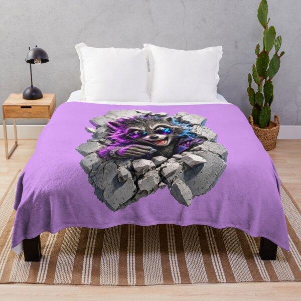Item preview, Raccoon breaks through the wall designed and sold by design-rebell.
