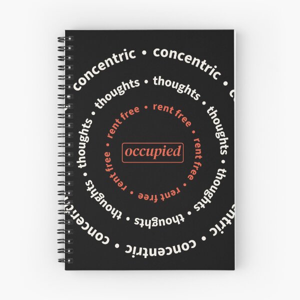 Item preview, Concentric Thoughts Rent Free Occupied Shirt designed and sold by ink & Kern.