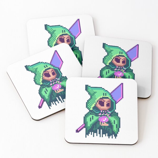 Item preview, Green Mage Pixel Art - Hooded Sorcerer RPG designed and sold by RetroRlx.