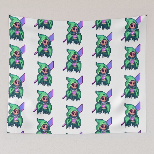 Item preview, Green Mage Pixel Art - Hooded Sorcerer RPG designed and sold by RetroRlx.