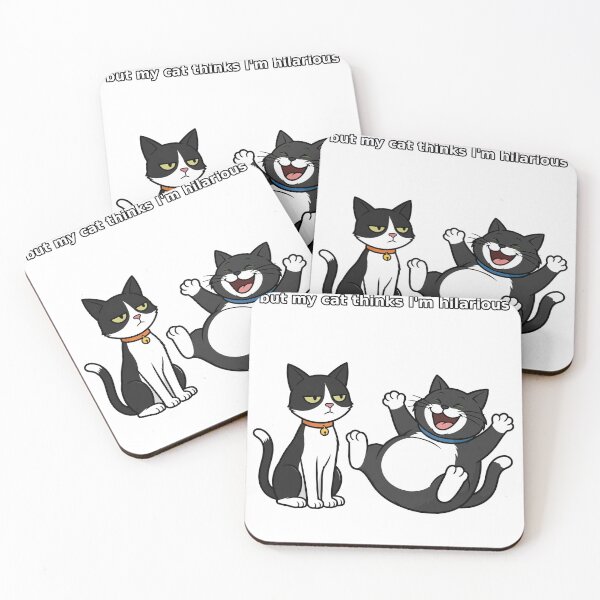 Item preview, Introverted But My Cat Thinks I'm Hilarious — Funny Two Cats designed and sold by Topher and Tux.