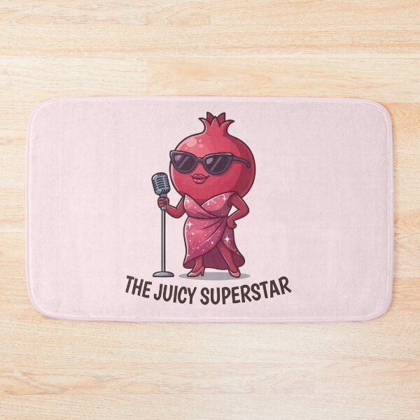 Item preview, The Juicy Superstar Pomegranate Singer Diva Fruit Art designed and sold by Amir Faysal.