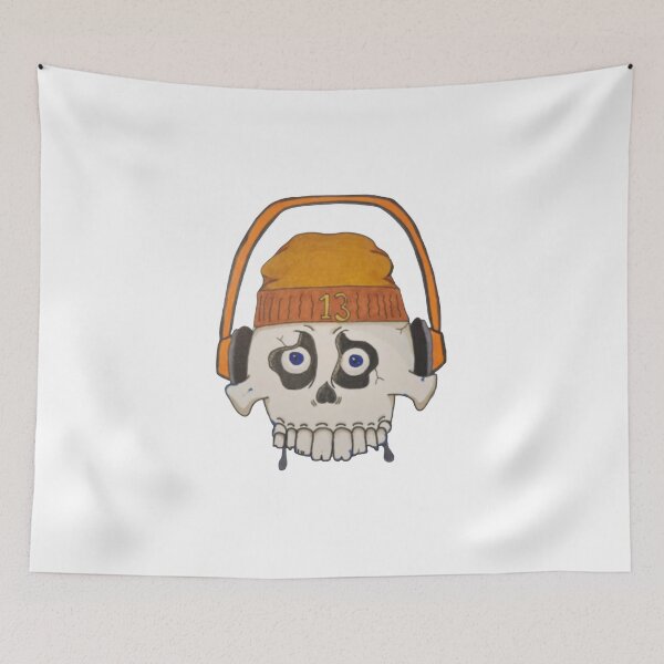 Item preview, Streetwear Skull Headphones - Beanie 13 Music Lover Art designed and sold by Frekbadwolf.