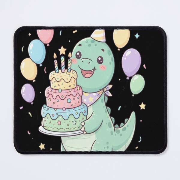 Item preview, Magical Iridescent Dinosaur Birthday with Glitter Cake designed and sold by sidleytetip.