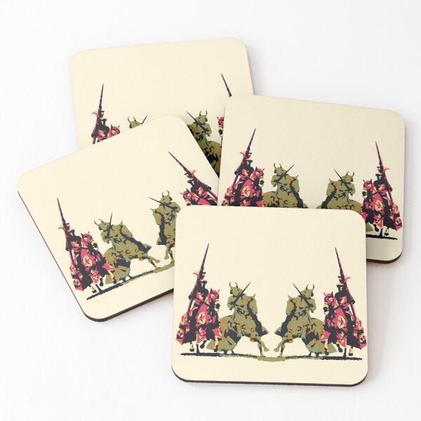 Item preview, four noble knights on horseback with lance and sword designed and sold by cglightNingART.