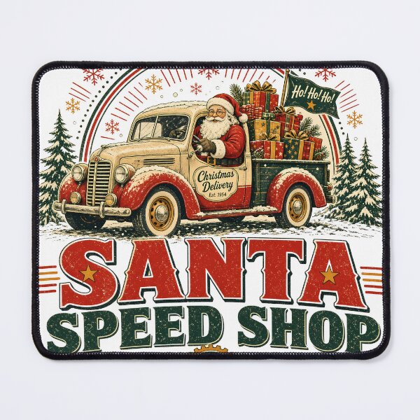 Item preview, Santa Speed Shop Vintage Christmas Truck designed and sold by LV-creator.