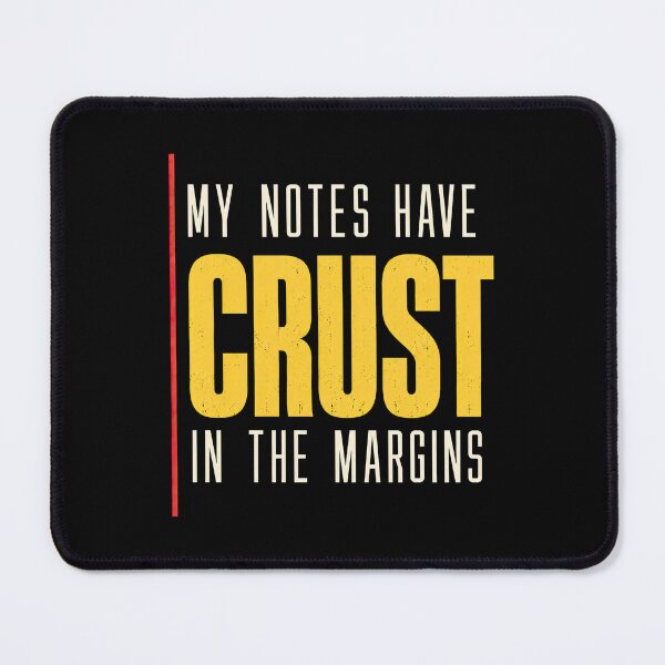 Item preview, Pizza Notes Crust In Margins Typography designed and sold by Katalice Design.