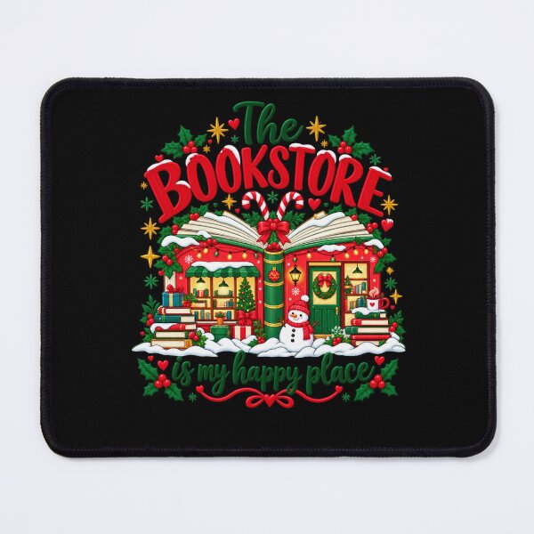 Item preview, The Bookstore Is My Happy Place Christmas Bookshop designed and sold by haitrieuic96.