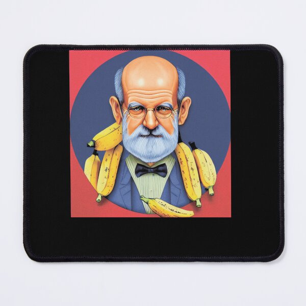 Item preview, Sigmund Freud Freudian Slip Funny Portrait Design designed and sold by MichaelReed-Art.