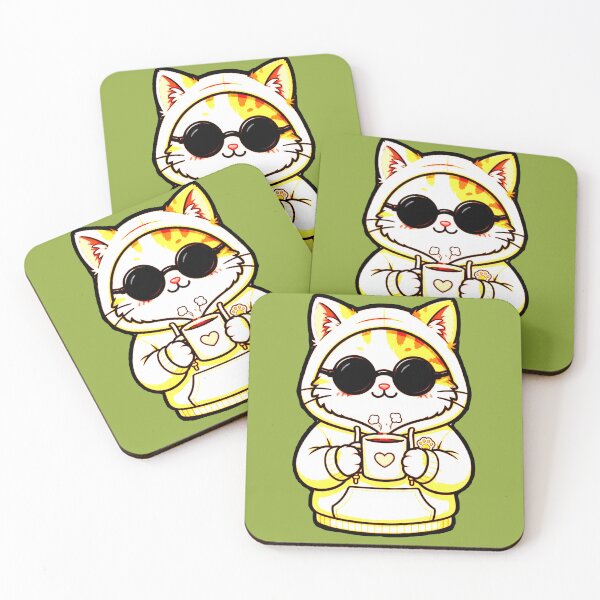 Item preview, Cool Cat Coffee | Cat in Hoodie | Cool Cat Coffee | Aesthetic Cat designed and sold by AstronautMerch.