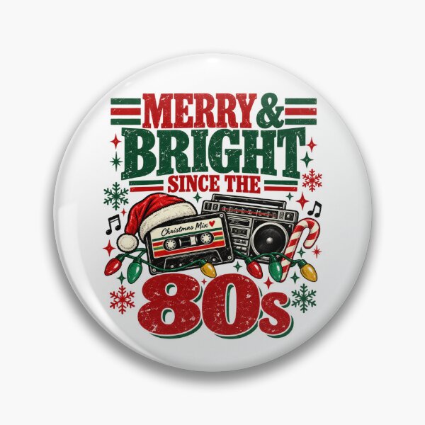 Item preview, Merry and Bright Since the 80s Retro Christmas Music designed and sold by haitrieuic96.