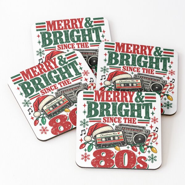 Item preview, Merry and Bright Since the 80s Retro Christmas Music designed and sold by haitrieuic96.