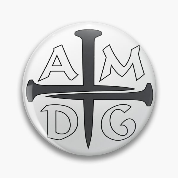 Item preview, Three Nails Cross AMDG designed and sold by PalmerPrinting.