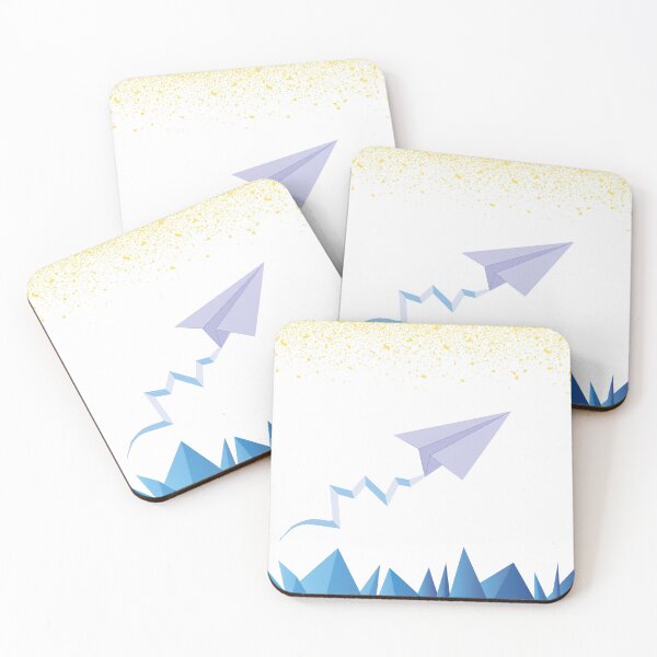 Item preview, Blue Gradient Paper Plane Soar designed and sold by LuxAir.